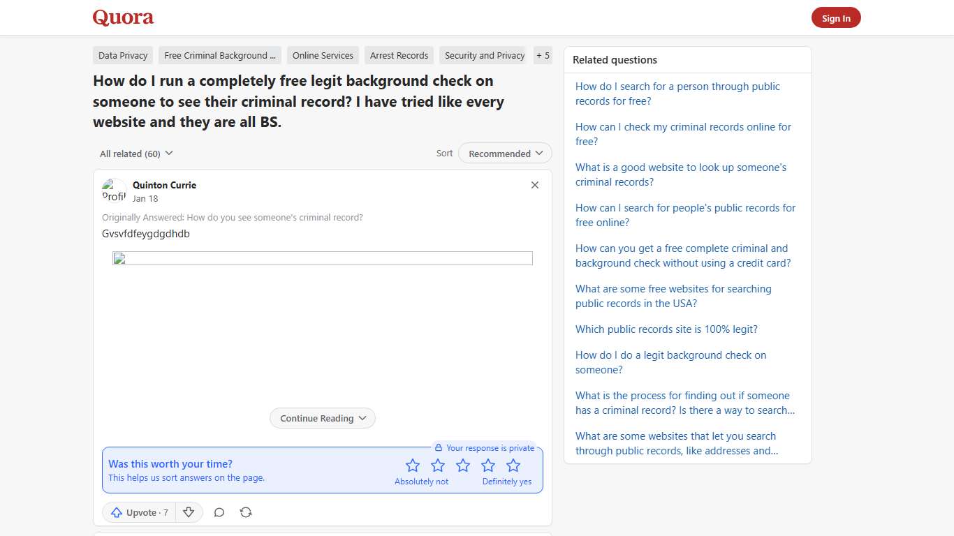How to run a completely free legit background check on someone to see their criminal record - Quora